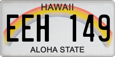 HI license plate EEH149
