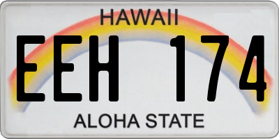HI license plate EEH174