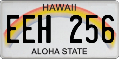 HI license plate EEH256