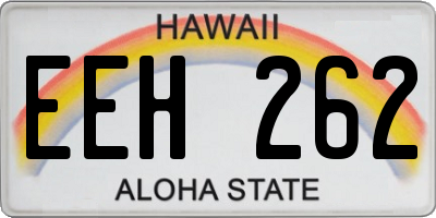 HI license plate EEH262