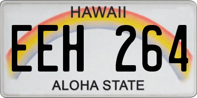 HI license plate EEH264