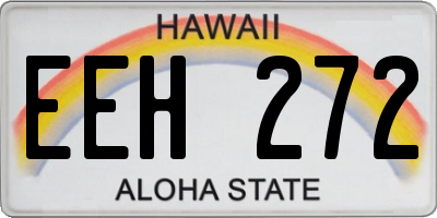 HI license plate EEH272