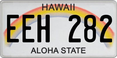 HI license plate EEH282