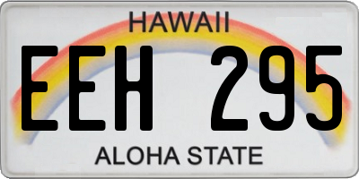 HI license plate EEH295