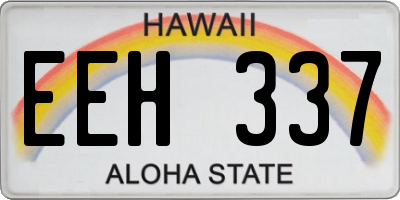 HI license plate EEH337