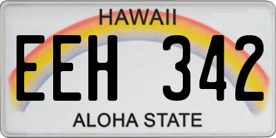 HI license plate EEH342