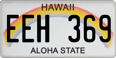 HI license plate EEH369