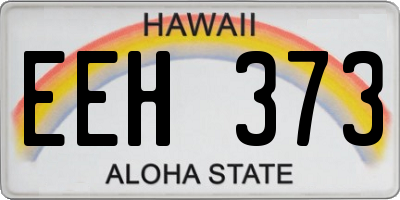 HI license plate EEH373