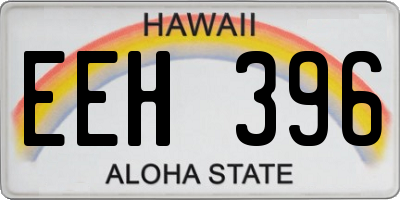 HI license plate EEH396