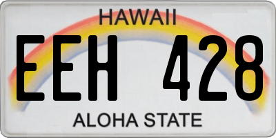 HI license plate EEH428