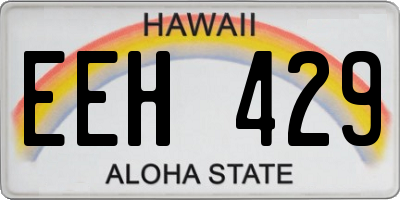 HI license plate EEH429