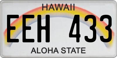 HI license plate EEH433