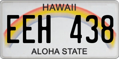 HI license plate EEH438