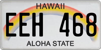 HI license plate EEH468