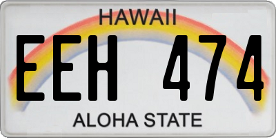 HI license plate EEH474