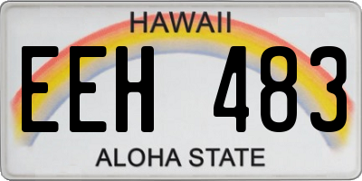 HI license plate EEH483