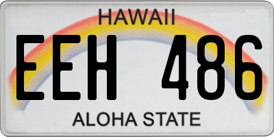 HI license plate EEH486