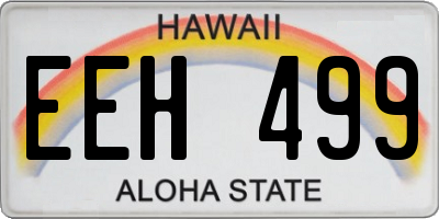 HI license plate EEH499