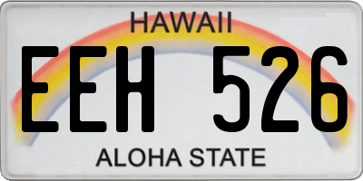 HI license plate EEH526
