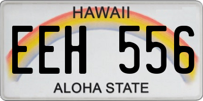 HI license plate EEH556