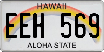 HI license plate EEH569