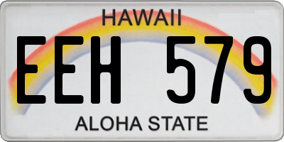 HI license plate EEH579