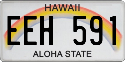 HI license plate EEH591