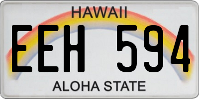HI license plate EEH594