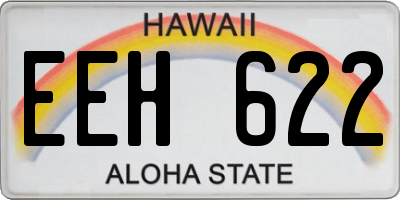 HI license plate EEH622