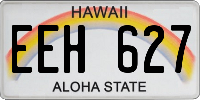 HI license plate EEH627