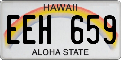 HI license plate EEH659