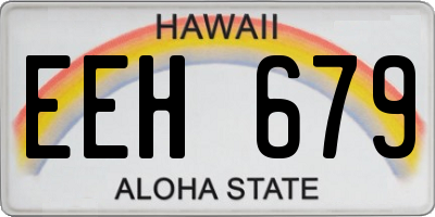 HI license plate EEH679