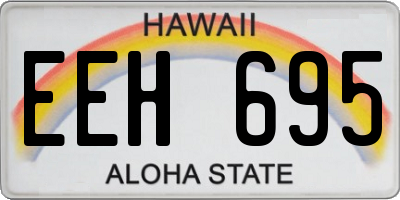 HI license plate EEH695