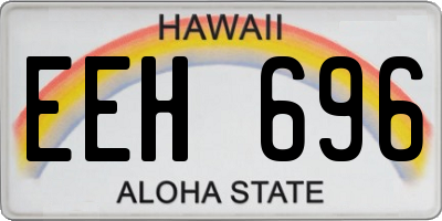 HI license plate EEH696