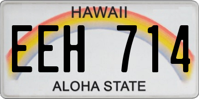 HI license plate EEH714