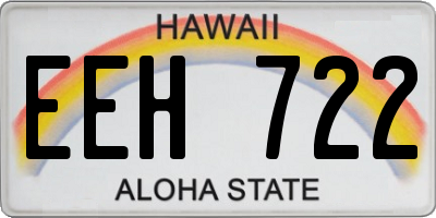 HI license plate EEH722