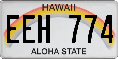 HI license plate EEH774