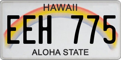HI license plate EEH775