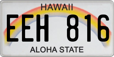 HI license plate EEH816