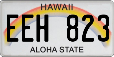HI license plate EEH823