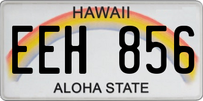 HI license plate EEH856