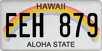HI license plate EEH879