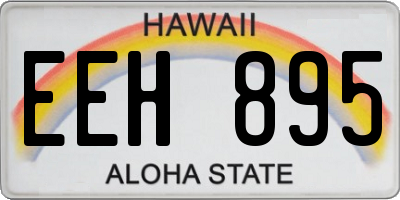 HI license plate EEH895