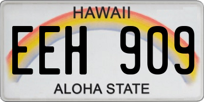HI license plate EEH909