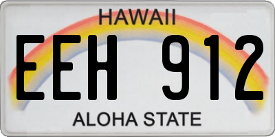 HI license plate EEH912