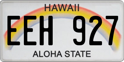 HI license plate EEH927