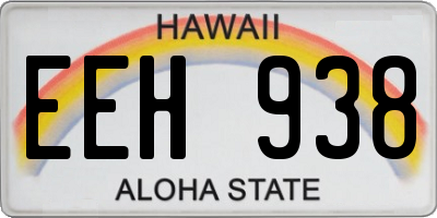 HI license plate EEH938