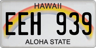 HI license plate EEH939