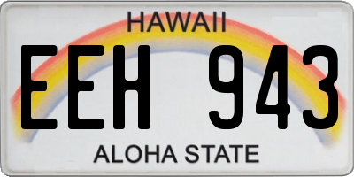 HI license plate EEH943