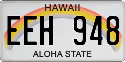 HI license plate EEH948
